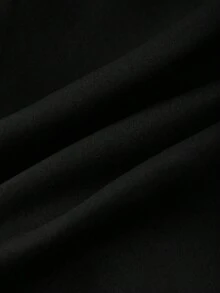 Franclia Camicia a maniche corte blu navy casual/da ufficio, estiva, per taglie comode - nero - Visualizzare 5