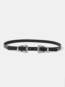 MOTF PREMIUM BUTTON DECORATIVE BELT - Black - View 2