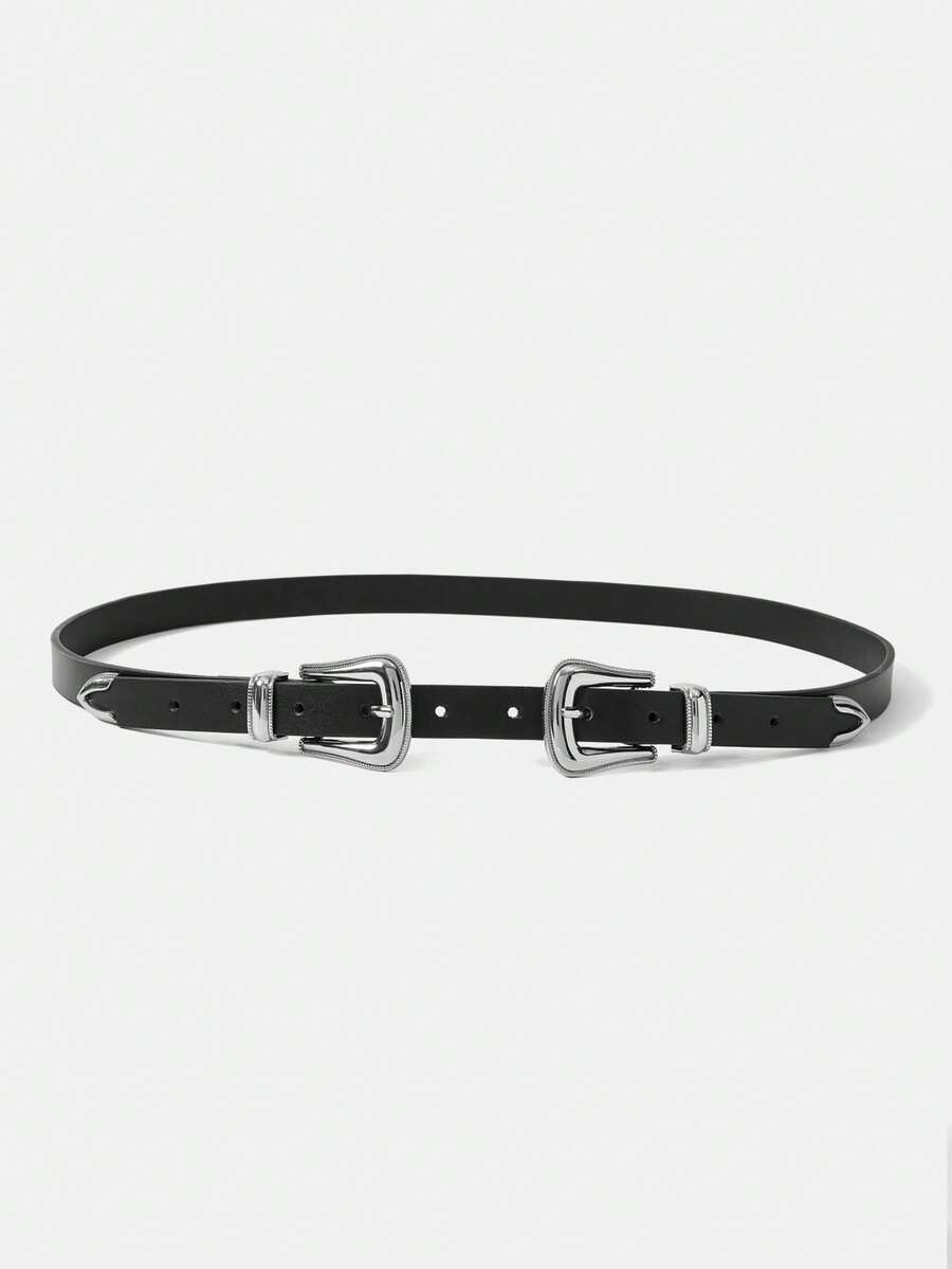 MOTF PREMIUM Cinturón decorativo con botones - Negro - Ver 2