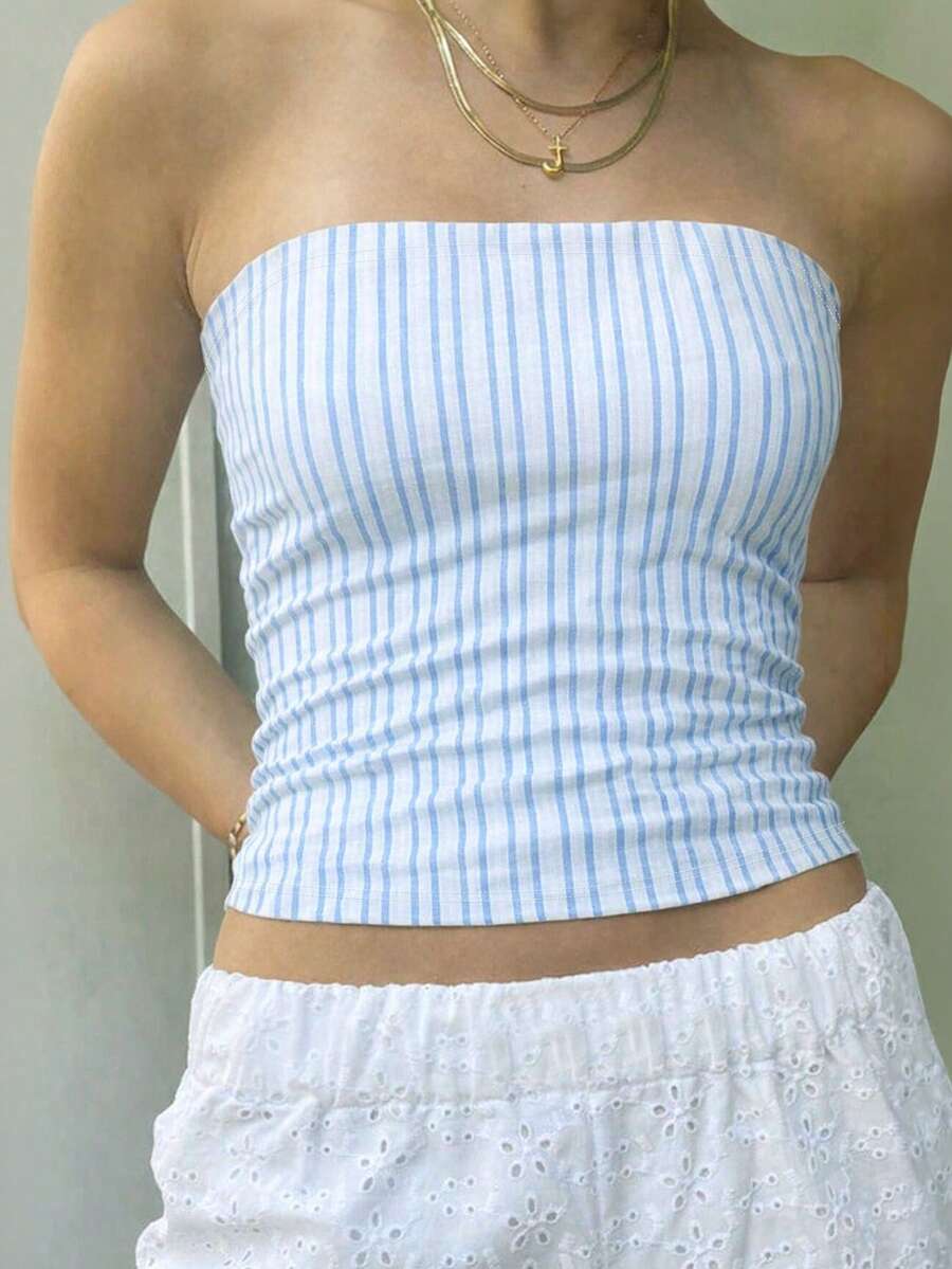 Sundraya Bandeau a rayas de moda, regalo para amigos - Multicolor - Ver 1