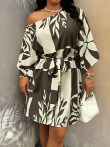 大码休闲度假连衣裙 - 彩色 - 查看 4