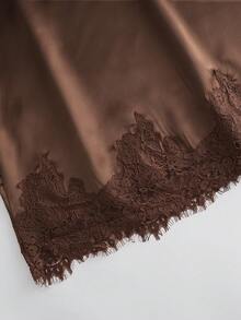 Olithes Mẫu váy ren dáng đuôi cá ôm sát thời trang mới về dành cho nữ. - Cà phê nâu - Xem 6