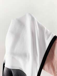 Amplova 2026新款性感低胸镂空露脐印花吊带背心（女款） - 黑與白 - 查看 12