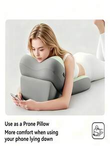 1PC Adjustable Detachable Ergonomic Memory Foam Backrest Pillow Bed Wedge Pillow With Leg Elevation Wedge Inclined Support For Back Support Reading On Bed Sofa Travel Home Bedroom Essential - one-size - View 7