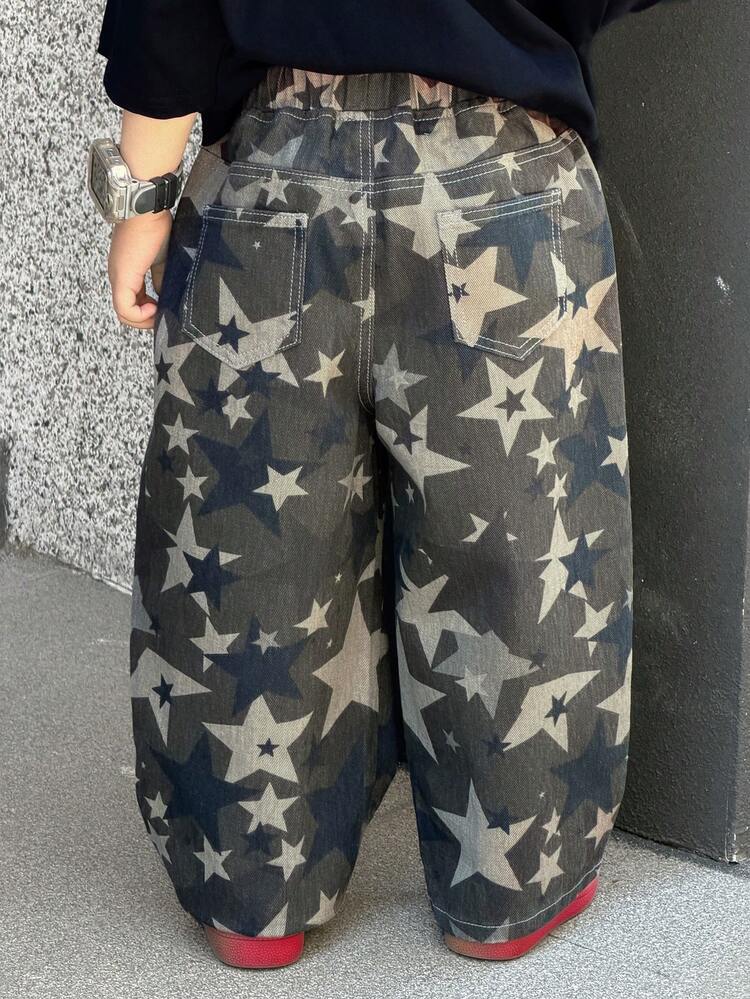 Young Boys' Star Print Jeans