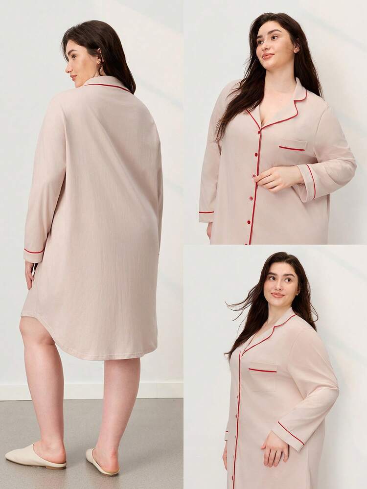 Plus Size Women Soft 100% Pure Cotton Pajamas Boxer Set