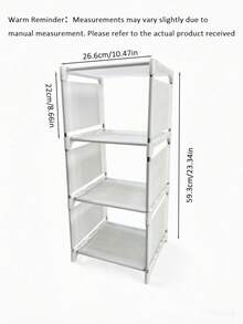 Space-Saving Stackable Shoe Rack, Durable Metal Shoe Cabinet Storage Shelf With Quality Fabric Dividers, Suitable For Entryway And Dorm - Easy To Assemble, Durable And Stylish Home Storage Organizer - Multicolor - View 8