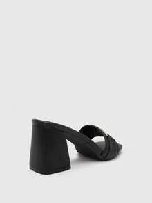 CUCCOO BIZCHIC Giày sandal cao gót thời trang nữ - màu đen - Xem 7