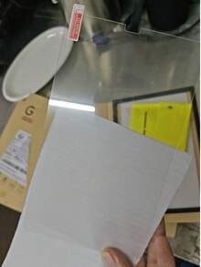 适用于三星 Galaxy Tab A11/A11+/S9 FE/A7/A-T510/T515/S6/S7 Plus/S8/S9/S6/A9 Plus/S8 Ultra/S10 平板电脑系列的 2 片装钢化玻璃屏幕保护膜，易于安装 - 無色 - 查看 6