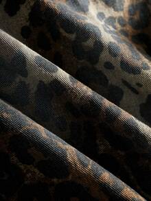 Manfinity Denimwave Shorts vaqueros casuales con estampado de leopardo y efecto desgastado para hombre - Multicolor - Ver 8