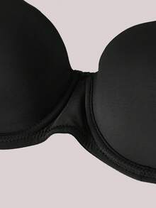 Veilyse Sujetador unicolor con aro - Negro - Ver 3