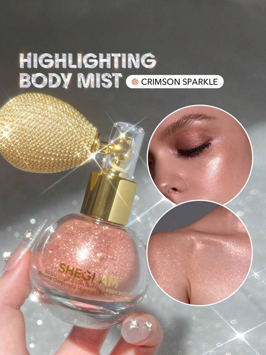 Go Go Glow 身體提亮噴霧-Crimson Sparkle 品牌 美容 化妝 化妝品 適合女性與女孩 完美搭配夏季春季 Y2K 時尚 流行 生日 母親節禮物 假期 派對準備就緒 最佳顏色 - Crimson Sparkle - 查看 1