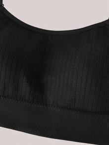 Veilyse Áo ngực chữ U sâu không đường may thoải mái hở lưng cho nữ (không gọng), 1 chiếc - màu đen - Xem 3