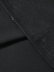 BATMAN X SHEIN Manfinity EMRG Áo thun nam cổ tròn in chữ, đa năng, thời trang, đính sequin lấp lánh. - màu đen - Xem 7
