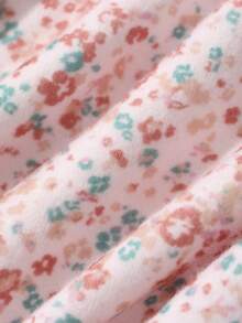 DAZY Infant/Toddler Girls' All-Over Print Casual Tie-Front Short Sleeve Pajamas - Pink - View 8