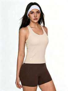 Eassivo Women Sports Tees & Tanks - Black and White - View 7