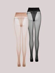 Veilyse 2条装女士20D多色性感简约连裤袜，舒适 - 彩色 - 查看 4