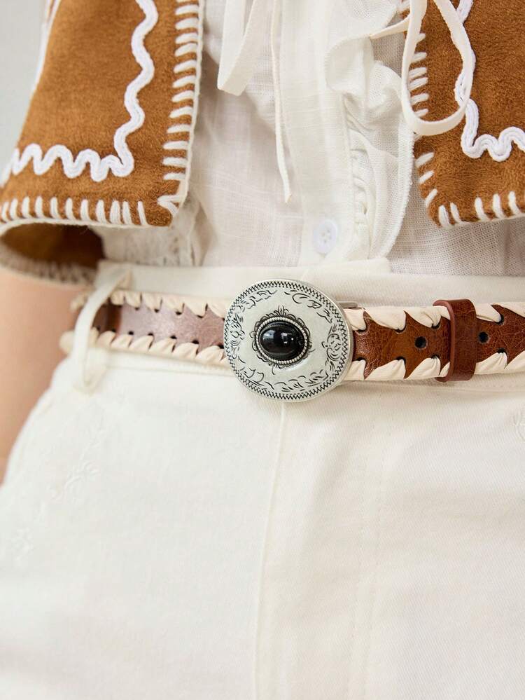 HAND-WOVEN DECORATIVE RETRO BELT