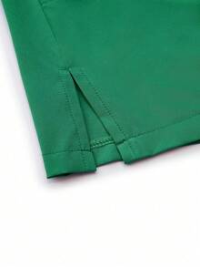 TaskEZ Scrubs Set: V-Neck Short Sleeve Top & Pants Scrub Uniform For Healthcare Workers - Green - View 7