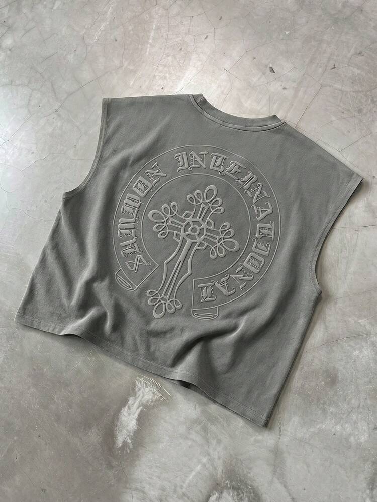 Ärmelloses Tanktop mit Logoprint auf der Rückseite