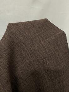 SHEIN Tall Summer New Style Waist Ruched Cinched Waist A-Line Long Dress For Women Brown Casual Brown - Brown - View 7