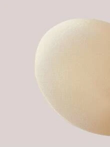 Veilyse 1 Piece Of Breathable Round Silicone Self-Adhesive Bra (Apricot Color) Upgraded Bio-Glue Skin-Friendly With Moderate Viscosity, Washable - Apricot - View 5