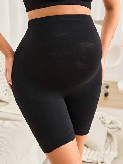 Seamless High Waist Postpartum Shaping Shorts, High Waist Safety Shorts Prevent Exposure, High Elasticity, Mature Charm, Elegant, Soft