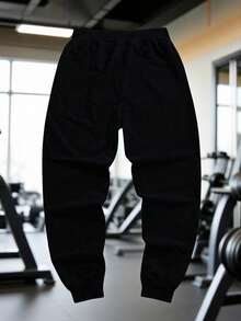 Gym Rark Men's 1pc Casual Printed Sports Pants, Gym - Black - View 2