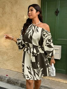 大码休闲度假连衣裙 - 彩色 - 查看 5