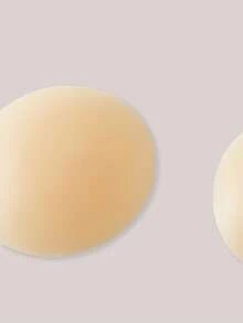 Veilyse 可重复使用的超薄乳贴，附赠收纳礼盒，隐形自粘式乳贴，方便携带，内衣及内衣配件，防止乳头凸出尴尬 - 杏色 - 查看 4