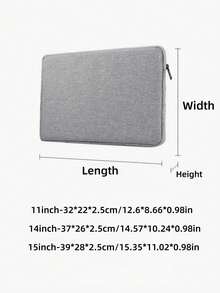 Ultra Slim Laptop Sleeve 11 14 15 Inch Splashproof Shockproof Portable Computer Case Lightweight Durable Zipper Bag For MacBook Tablet Padded Lining Anti Scratch - multicolor - View 24