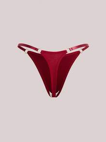 Quần lót dây G-String gợi cảm không hở hang - Màu Đỏ Sâu - Xem 2