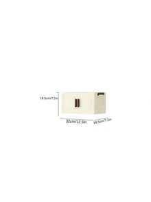 5-Layer Stackable Plastic Storage Box With Lid - Wardrobe Organizer, 32-Front Folding Box, Foldable Storage Container, Craft Storage Box, Suitable For Homes, Pantry, Offices, Dormitories (Without Wheels) - White - View 4