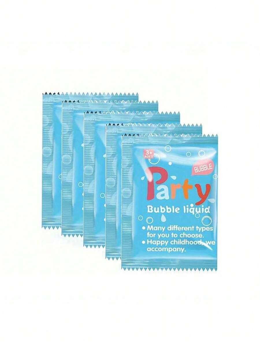 MINKOJA MINKOJA 5PCS Concentrate Bubble Solution Bubble Gun Accessories Can Be Used To Make More Than 500ml Of Bubble Refill - Blue - View 1
