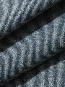 DAZY Celana Jeans Wanita Model Longgar dengan Bordir Inggris, Gaya Korea - Biru - View 3