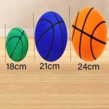 Bola Basket Dalam Ruangan Tanpa Suara untuk Penggunaan di Rumah, Bola PU Pantul untuk Anak-anak, Bola Tepuk, Mainan Tembak untuk Anak-anak, Bola Tanpa Suara - MultiWarna - View 7