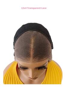 Tóc giả thẳng 13x4 không cần keo, màu đen bóng mượt, tóc thật, kiểu dáng lace frontal, có dây rút, đã được tỉa sẵn, cắt sẵn, phần ren vô hình có dây rút, tạo vẻ ngoài tự nhiên, đường chân tóc được tạo kiểu sẵn, kích thước 13x4 Max, thích hợp cho nữ sử dụng hàng ngày. - Natural Black - Xem 8