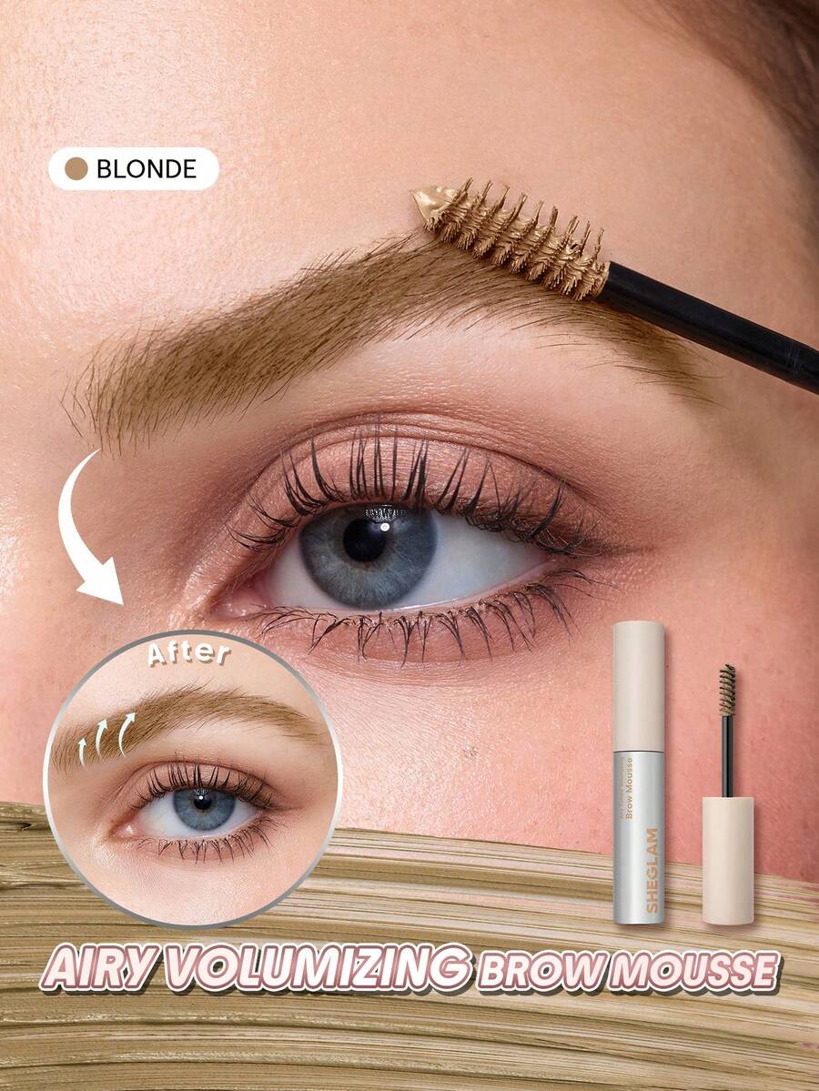 SHEGLAM Airy Tinted Volumizing 眉毛慕斯-Blonde 品牌 美容 化妝 化妝品 適合女性與女孩 完美搭配夏季春季 Y2K 時尚 流行 生日 母親節禮物 假期 派對準備就緒 最佳顏色 - Blonde - 查看 1