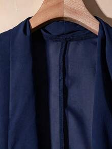 Áo khoác cardigan voan thoáng khí dáng rộng dành cho nữ cỡ lớn - Màu xanh hải quân - Xem 5