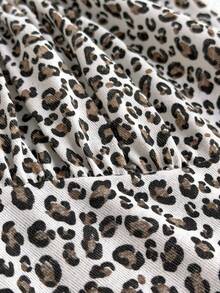 Leopard Print Sleeveless Sexy Casual Relax Lounge Dress - Multicolor - View 7