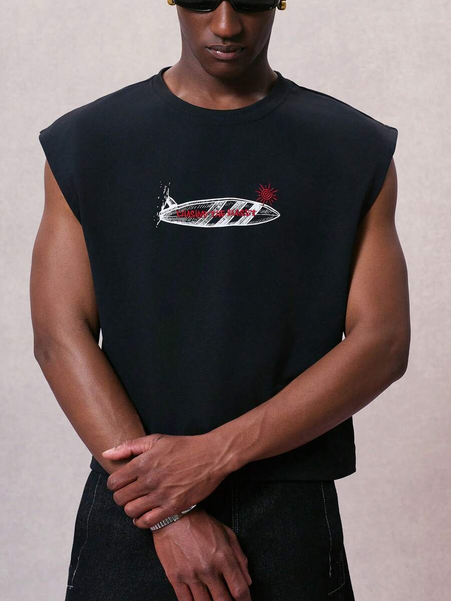 STYNVO Chaleco sin mangas de punto liso y cómodo para hombres, con un panel frontal bordado con flores exquisitas, adecuado para uso casual, oficina, negocios, citas diarias, ocio, fiestas de moda, reuniones, se puede usar solo o con atuendos casuales, excelente para uso personal o como regalo para amigos - Negro - Ver 1