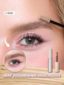 SHEGLAM Airy Tinted Volumizing 眉毛慕斯-Beige - 淺褐色的 - 查看 1