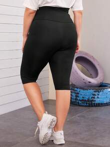 Mulvari Quần lót kích thước lớn màu trơn màu đen Thể thao - màu đen - Xem 3