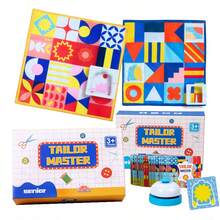 MINKOJA Tailor Master Children's Logic Matching Game, Educational Washable Fabric Puzzle Toy, Speed Competition Board Game With Signal Bell, Early Brain Training Cognitive Skill Toy, Tear-Resistant Geometric Patterns For Kids - Multicolor - View 10