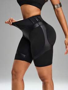Innovista Quần short ôm sát cạp cao dành cho nữ, các loại trang phục khiêu vũ khác. - màu đen - Xem 5