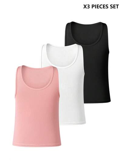 DrisQ Men's Solid Color Sleeveless Base Layer Top