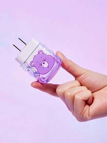 SHEIN X Care Bears Rainbow Bear Gradient Charging Head Case Pattern Gradient Charging Head Case, For Apple Charging Head (Without Data Cable), Gift Ideas, Summer/Spring, Beach, Vacation - Purple - View 6