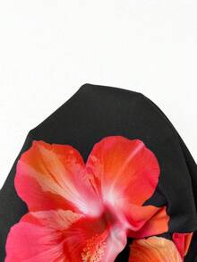 SHEIN 女婴碎花印花休闲吊带连衣裙 - 彩色 - 查看 7