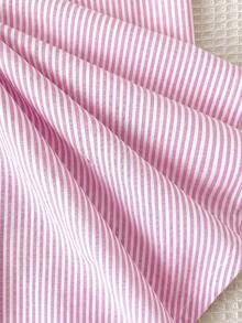 SHEIN Tween Girls' Casual Minimalist Comfortable Mid-Waist Straight Leg Pants, Pink - Pink - View 5