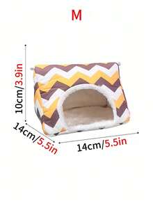 1PC Polyester Padded Warm Small Animal Nest Soft Cozy Comfortable Fluffy Pet Bed For Hamsters Sugar Gliders Squirrels Parrots Small Pets Indoor Cage Home Pet Supplies Daily Use Essentials - Multicolor - View 21